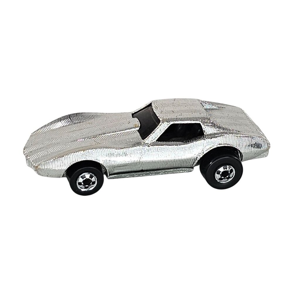 Hot Wheels Diecast 1975 Chevrolet Corvette Silver Toy Car Collectible Vintage